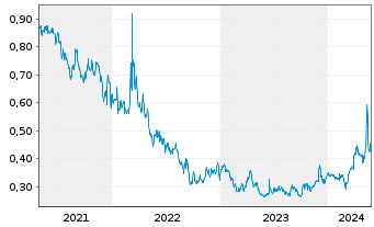 Chart Paramount Gold Nevada Corp. - 5 Jahre