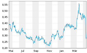 Chart Troilus Gold Corp. - 1 Jahr