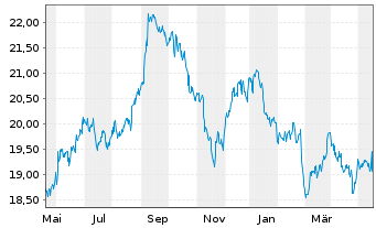 Chart Albertsons Companies Inc. - 1 Jahr