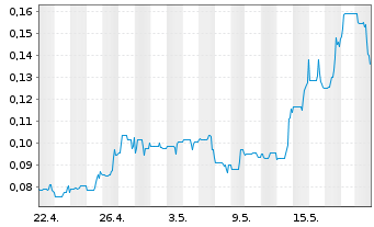 Chart Surge Copper Corp. - 1 Monat