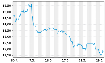 Chart Cooper Standard Holdings Inc. - 1 Monat