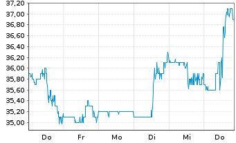 Chart Yeti Holdings Inc. - 1 Woche